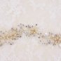 Crystal Hair Vine Pearls Bridal Gold Headdress Wedding Accessories 1pcs