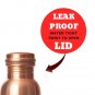 AYURVEDA COPPER Peacock Printed Lacquer Coated Pure Copper Water Bottle 2 Set