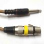 10 Meter 3 Pin XLR Female to 1/4inch TS MONO Male Microphone 2 Cable set