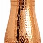 2 Pcs Copper Hammered Finish Bedroom Bottle with Inbuilt Copper Glass DrinkWare