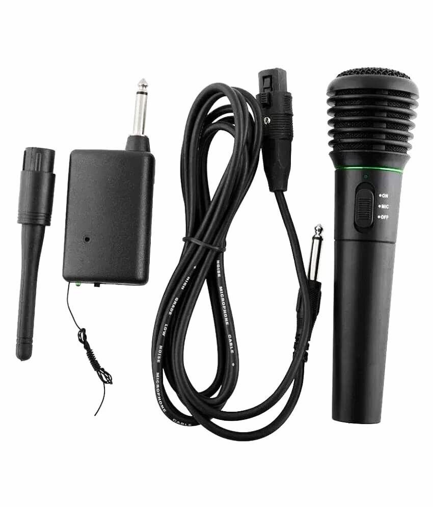 Professional Wired Wireless/Cordless 2 in 1 Microphone with RECIEVER