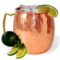 Set of 4 Handmade Pure Copper Moscow Mule Beer Mug Brass Handle Pure Copper