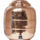 100% PURE COPPER 8 LITRE DISPENSER/MATKA POT WITH ONE STEET TAP SET