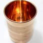 Ayurveda Pure Copper Plain Luxury 1 Liter Jug with 6 Copper Tumbler Set