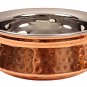 4 Pcs Copper Stainless Steel Tableware Serving Bowl Indian Serveware Handi