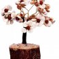 Beautiful Gomti Chakra Tree & Rudraksha Beads Decor Showpiece 14cm Height 6 Pcs