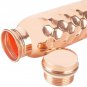 2X Pure Copper Water Bottle Diamond Design Leak Proof For Home office Traveling