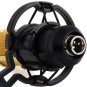 Professional Condenser Dynamic Microphone Gold Head Mic Sound Studio Recording