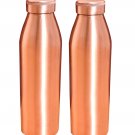 Copper Matt Lacquered Finishing 950 ML Bottle Set 2 Ayurveda copper Gift