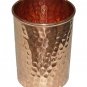 Pure Copper Ayurveda Hammered Jug 1500 ML & 6 copper Glasses Set