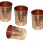 Copper Hammered 1500 ML Jug & 4 copper hammered Tumbler Set Ayurveda Benefit