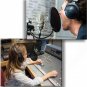 Pop Filter Shield Mask Double Mesh Wind Screen 360&Acirc;&deg; Flexible Gooseneck For Mics
