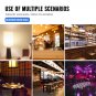 Smart Colour Changing Bluetooth Speaker LED Music Light Bulb Colorful Lamp 2 Pcs