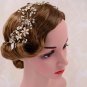 Crystal Hair Vine Pearls Bridal Gold Headdress Wedding Hair Accessories 1 Pcs
