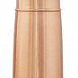 100% Pure Copper Plain Smooth Water Bottle With Inbuilt Tumbler Gift