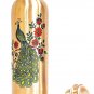 AYURVEDA Copper Peacock Printed Lacquer Coated Pure Copper Water Bottle 2 Set