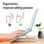 Portable Laptop Stand with 7 Adjustable Level, Ergonomic Design, Multifunctional