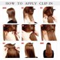 Hair Extensions Women's 24 Inch Clip In Hair Extension (Brown)