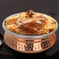 Copper Stainless Steel Tableware Serving Bowl Indian Serveware Handi 4 set