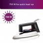 Dry Iron HD1134 750 Watts Power, linished Soleplate and Temperature Ready Light
