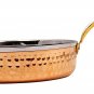 Steel Copper Fry Pan Tadka pan 600 ML Serving Dishes Home Hotel Restaurant