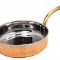 Steel Copper Fry Pan Tadka pan 600 ML Serving Dishes Home Hotel Restaurant