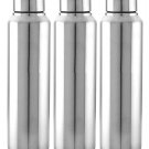 Stainless Steel 3 Pieces Fridge Water Bottle/Refrigerator bottle 1000 ML Silver