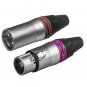 3 Pin Mic connector Male & Female Combo Amplifier Guitar Mixer Connectors 5 Set