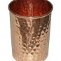 Pure Copper Hammered 1500 ML Jug with 6 copper Tumbler Ayurveda Product