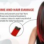 Hair Streak Colored Extension Highlighter For Women And Girls (Set Of 6pc) (Red)