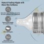 2X Stainless Steel Infant Baby Feeding Bottle Milk bottle for New Born baby