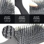 Hair Brush For Detangle & Straighten Hair Comb Ultra Soft Flexible Nylon Bristle