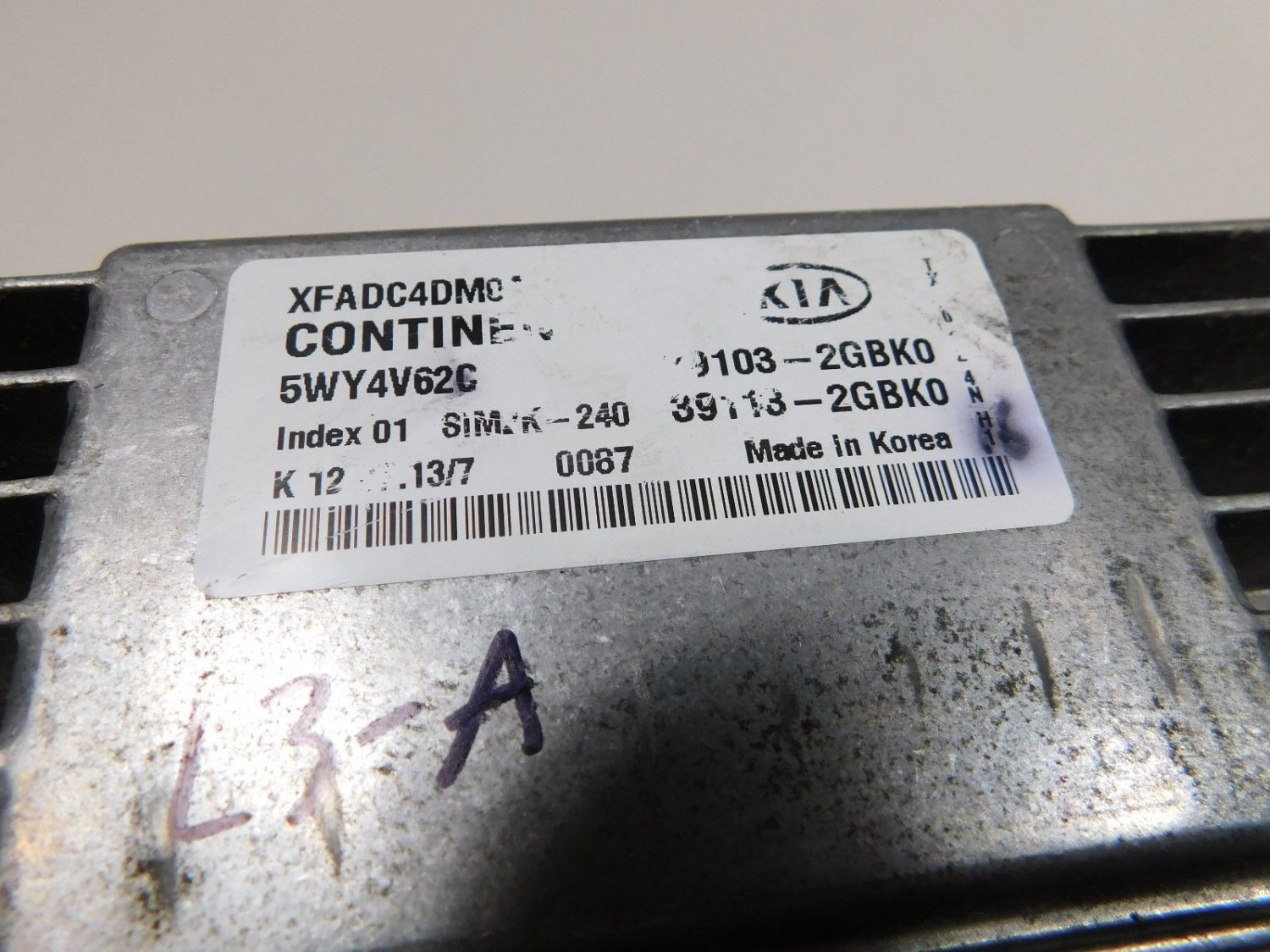 2014 Kia Sorento 2.4L Computer Engine Control Module ECU ECM EBX 39103 ...