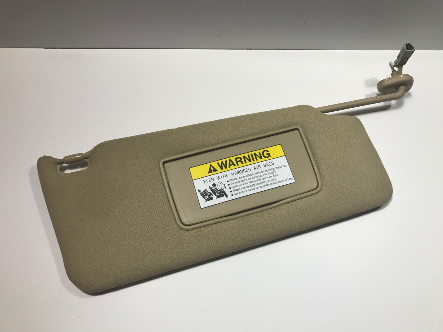 20072013 Acura MDX Passenger Right Sunvisor Sun Visor Tan Illuminated OEM