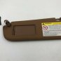 2000-2010 Audi A8 Driver Sun Visor Sunvisor Brown Illuminated OEM I02B12053