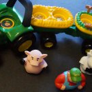 John Deere Tractor Wagons Pig Cow Set