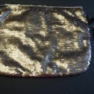 Merona Gold Sequin Clutch Purse Handbag