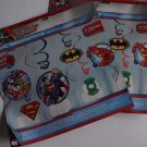 Justice League Foil Swirl Decorations 2 packs