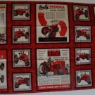 Farmall Tractor Wall Hanging Farm Catalog Advertising Fabric Panel