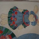 Bunny Sue Doll Stuffed Animal Fabric Panel
