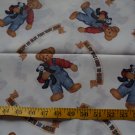 Blue Jean Teddy Toss Springs Fabric #4038- 1 1/2 yard