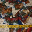 Kitten Puppy Postcard Fabric - 1/2 yard