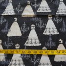 French Couture Fancy Gowns Chandeliers Fabric - 2 yards