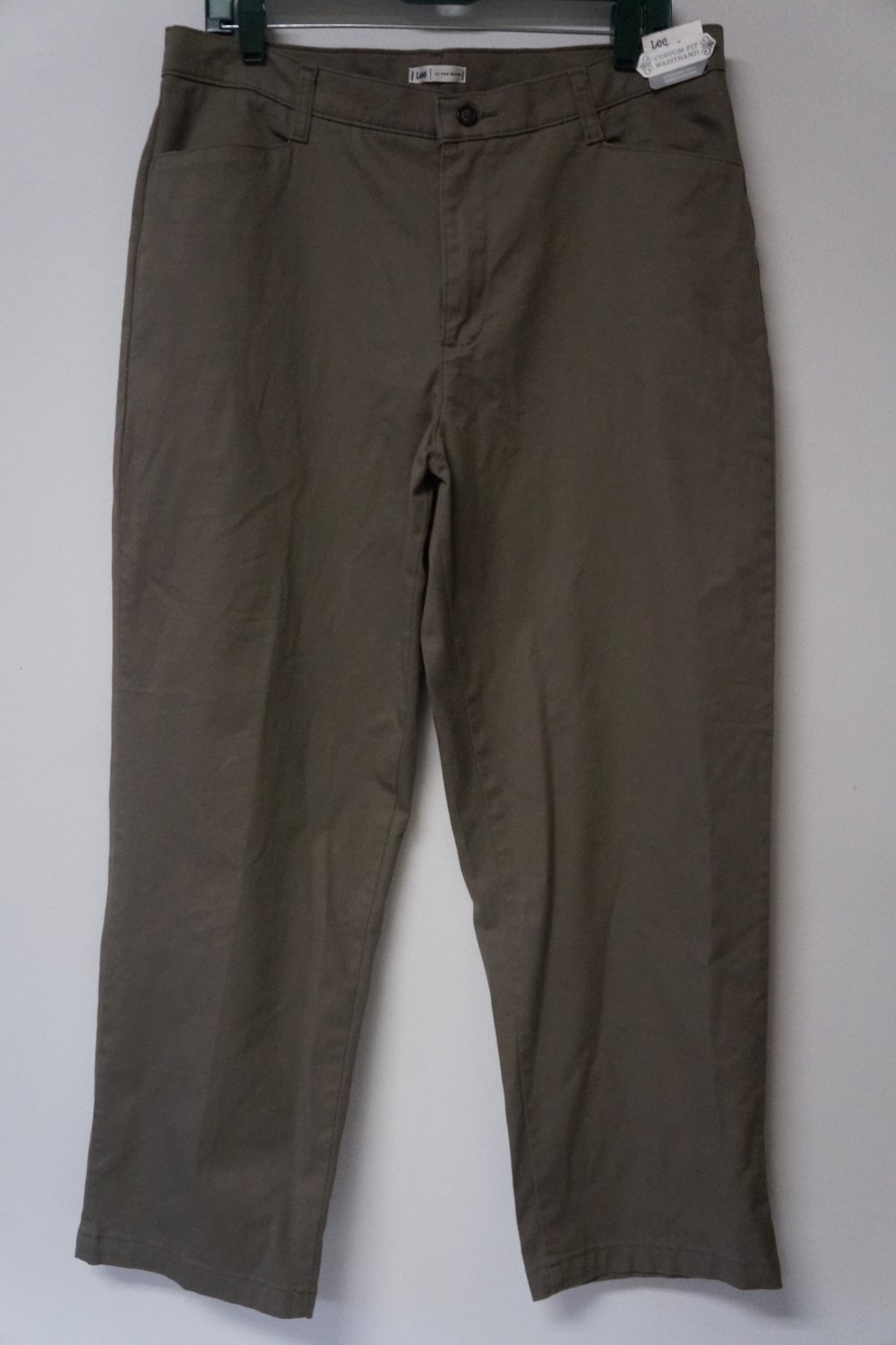 olive straight leg pants