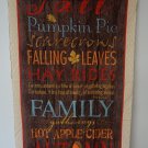 Colors of Fall Autumn Harvest Wall Hanging Fabric Panel