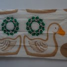 Christmas in the Country Stencil Goose Center Piece Fabric Panel