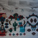 Southwest Cactus Applique Fabric Panel