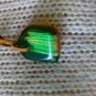 Resin and wood pendant