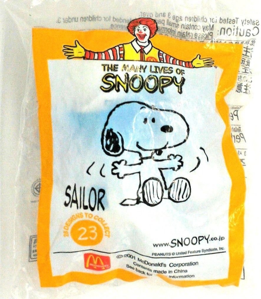 snoopy mcdonalds toys 2001