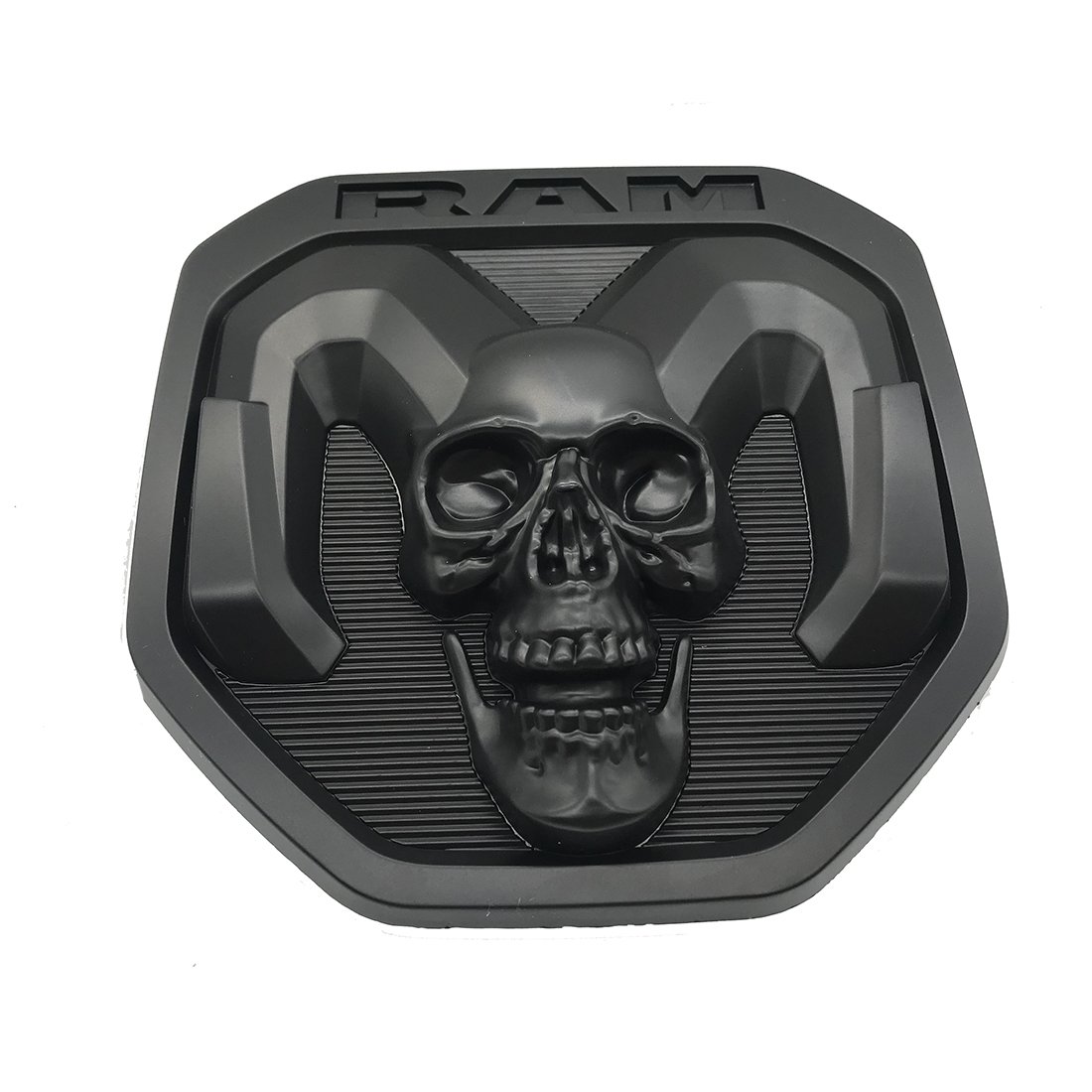 black skull Tailgate head Emblem Medallion Satin Skul 2019-2020 for Dodge RAM 1500 DT 1500 2500 3500